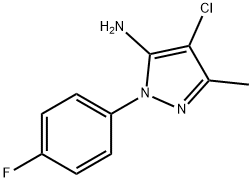 4-chloro-1-(4-fluorophenyl)-3-methyl-1H-pyrazol-5-amine 구조식 이미지