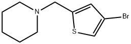 1-((4-Bromothiophen-2-yl)methyl)piperidine 구조식 이미지