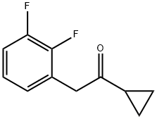 1-CYCLOPROPYL-2-(2,3-DIFLUOROPHENYL)ETHAN-1-ONE Structure