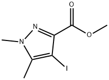 4-Iodo-1,5-dimethyl-1H-pyrazole-3-carboxylic acid methyl ester 구조식 이미지