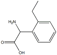 2-AMINO-2-(2-ETHYLPHENYL)ACETIC ACID 구조식 이미지