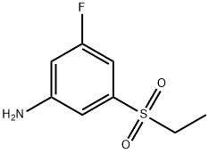 3-(ethanesulfonyl)-5-fluoroaniline Structure