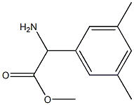 METHYL2-AMINO-2-(3,5-DIMETHYLPHENYL)ACETATE 구조식 이미지