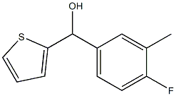 (4-fluoro-3-methylphenyl)-thiophen-2-ylmethanol 구조식 이미지