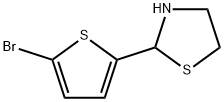 2-(5-bromothiophen-2-yl)-1,3-thiazolidine Structure