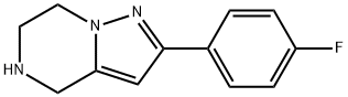 2-(4-fluorophenyl)-4,5,6,7-tetrahydropyrazolo[1,5-a]pyrazine 구조식 이미지
