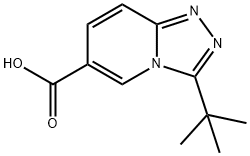 3-tert-Butyl-[1,2,4]triazolo[4,3-a]pyridine-6-carboxylic acid 구조식 이미지