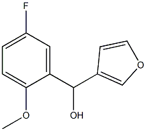(5-FLUORO-2-METHOXYPHENYL)(FURAN-3-YL)METHANOL 구조식 이미지