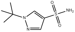 1-tert-Butyl-1H-pyrazole-4-sulfonic acid amide 구조식 이미지