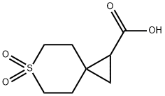 6,6-Dioxo-6lambda(6)-thiaspiro[2.5]octane-1-carboxylic acid 구조식 이미지