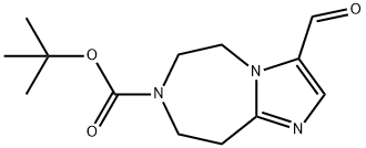 3-Formyl-5,6,8,9-Tetrahydro-Imidazo[1,2-A][1,4]Diazepine-7-Carboxylic Acid Tert-Butyl Ester 구조식 이미지