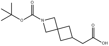 6-Carboxymethyl-2-aza-spiro[3.3]heptane-2-carboxylicacidtert-butylester Structure