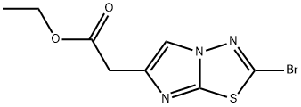 (2-Bromo-Imidazo[2,1-B][1,3,4]Thiadiazol-6-Yl)-Acetic Acid Ethyl Ester 구조식 이미지