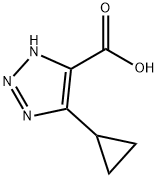4-cyclopropyl-1H-1,2,3-triazole-5-carboxylic acid 구조식 이미지