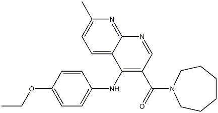 azepan-1-yl-[4-(4-ethoxyanilino)-7-methyl-1,8-naphthyridin-3-yl]methanone Structure