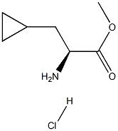 R-3-Cyclopropylalanine methyl ester hydrochloride Structure