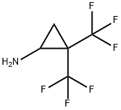 2,2-Bis(trifluoromethyl)cyclopropan-1-amine Structure