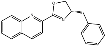 (S)-4-benzyl-2-(quinolin-2-yl)-4,5-dihydrooxazole Structure