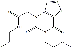 2-(3-butyl-2,4-dioxothieno[3,2-d]pyrimidin-1-yl)-N-propylacetamide Structure