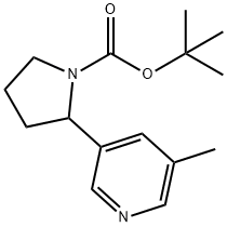 2-(5-Methyl-pyridin-3-yl)-pyrrolidine-1-carboxylic acid tert-butyl ester Structure