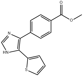 methyl 4-[5-(thiophen-2-yl)-1H-imidazol-4-yl]benzoate Structure