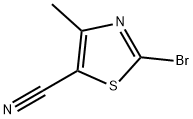 2-Bromo-4-methyl-thiazole-5-carbonitrile Structure
