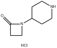 1-(PIPERIDIN-4-YL)AZETIDIN-2-ONE HCL 구조식 이미지
