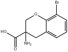 3-Amino-8-bromochroman-3-carboxylic acid 구조식 이미지