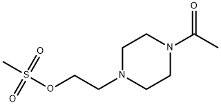 2-(4-acetylpiperazin-1-yl)ethyl methanesulfonate Structure