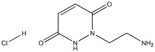 1-(2-aminoethyl)-1,2-dihydro-3,6-pyridazinedione hydrochloride Structure