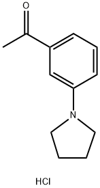 1-[3-(1-pyrrolidinyl)phenyl]ethanone hydrochloride 구조식 이미지