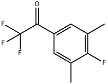 2,2,2-trifluoro-1-(4-fluoro-3,5-dimethylphenyl)ethanone 구조식 이미지
