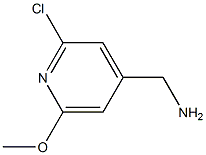 (2-Chloro-6-methoxypyridin-4-yl)methanamine Structure