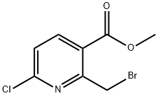 2-Bromomethyl-6-chloro-nicotinic acid methyl ester Structure