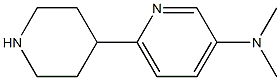 N,N-dimethyl-6-piperidin-4-ylpyridin-3-amine Structure