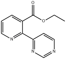 2-PYRIMIDIN-4-YL-NICOTINIC ACID ETHYL ESTER Structure