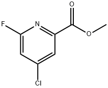 METHYL 4-CHLORO-6-FLUOROPICOLINATE Structure