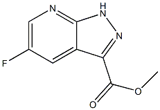 Methyl 5-fluoro-1H-pyrazolo[3,4-b]pyridine-3-carboxylate 구조식 이미지