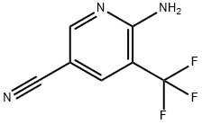 6-Amino-5-trifluoromethyl-nicotinonitrile 구조식 이미지