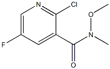 2-chloro-5-fluoro-N-methoxy-N-methylpyridine-3-carboxamide Structure