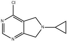 4-CHLORO-6-CYCLOPROPYL-6,7-DIHYDRO-5H-PYRROLO[3,4-D]PYRIMIDINE Structure