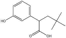 2-(3-hydroxyphenyl)-4,4-dimethylpentanoic acid 구조식 이미지