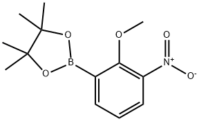 2-(2-methoxy-3-nitrophenyl)-4,4,5,5-tetramethyl-1,3,2-dioxaborolane Structure