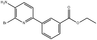 Ethyl 3-(5-Amino-6-Bromopyridin-2-Yl)Benzoate Structure
