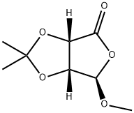 (3aS,6R,6aR)-Dihydro-6-methoxy-2,2-dimethylfuro[3,4-d]-1,3-dioxol-4(3aH)-one Structure