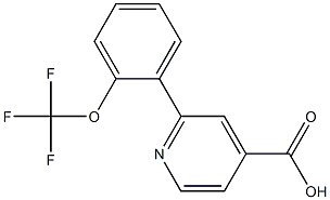 2-(2-Trifluoromethoxyphenyl)-isonicotinic acid Structure