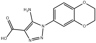 5-Amino-1-(2,3-dihydro-benzo[1,4]dioxin-6-yl)-1H-[1,2,3]triazole-4-carboxylic acid Structure