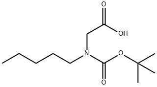 N-Boc-N-pentyl-glycine Structure