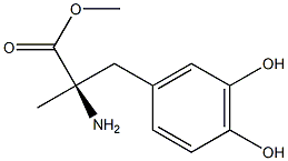 3-hydroxy-a-methyl- D-Tyrosine methyl ester 구조식 이미지