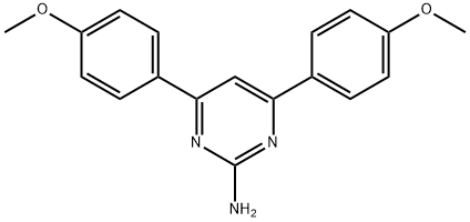 4,6-bis(4-methoxyphenyl)pyrimidin-2-amine Structure